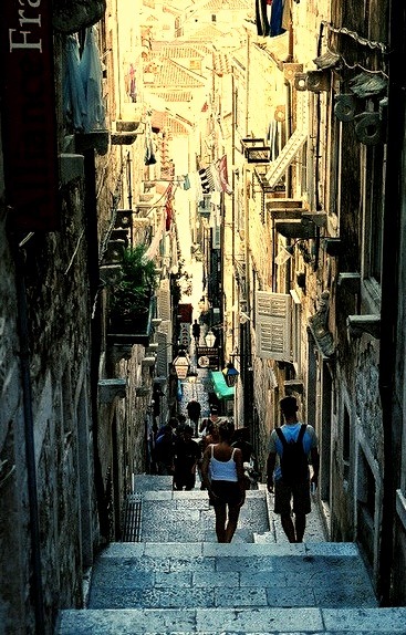 Steep Street,  Dubrovnik, Croatia