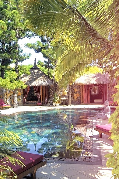 Dinarobin spa resort in Mauritius Islands.