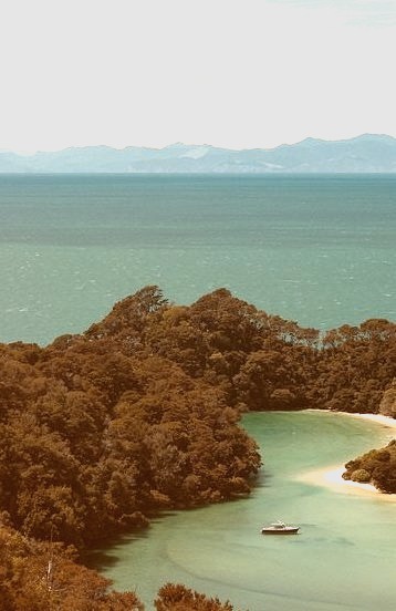 Lagoon in Abel Tasman National Park, New Zealand