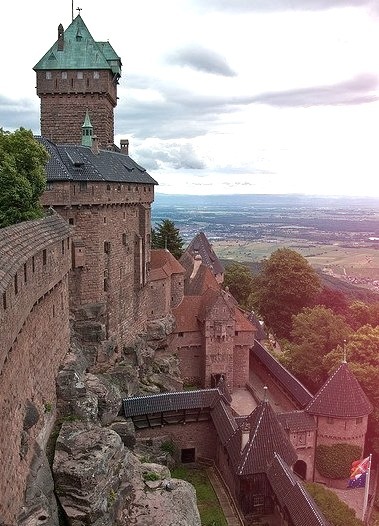 Haut-Koenigsbourg Castle in Alsace, France